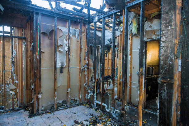 Professional Fire Damage Removal technician working in Hampton, SC
